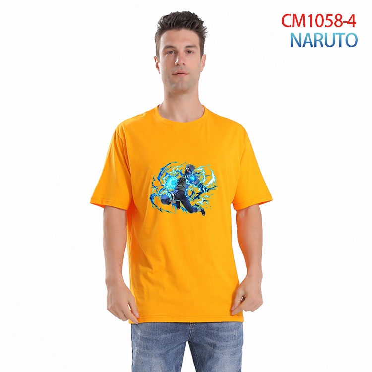 Naruto Printed short-sleeved cotton T-shirt from S to 4XL CM 1058 4