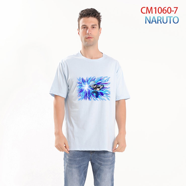 Naruto Printed short-sleeved cotton T-shirt from S to 4XL CM 1060 7