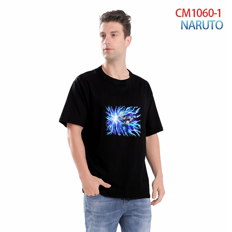 Naruto Printed short-sleeved cotton T-shirt from S to 4XL CM 1060 1