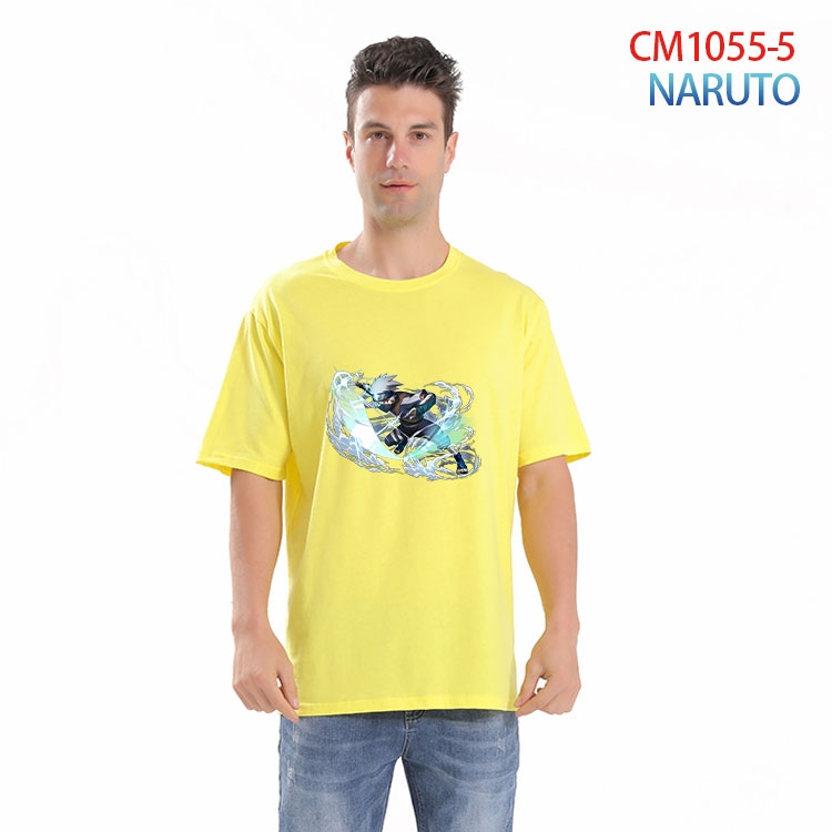 Naruto Printed short-sleeved cotton T-shirt from S to 4XL CM 1055 5