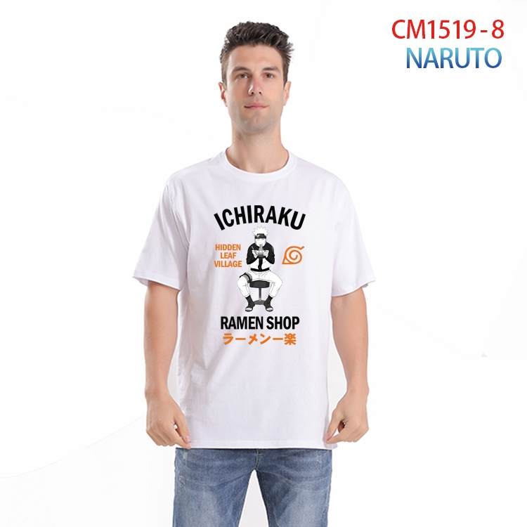 Naruto Printed short-sleeved cotton T-shirt from S to 4XL CM-1519-8