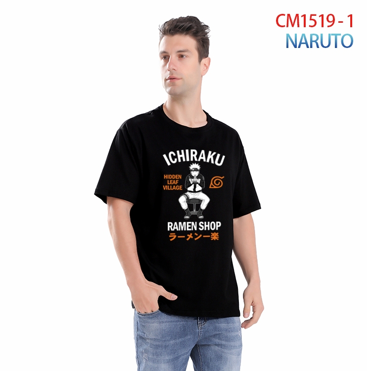 Naruto Printed short-sleeved cotton T-shirt from S to 4XL  CM-1519-1
