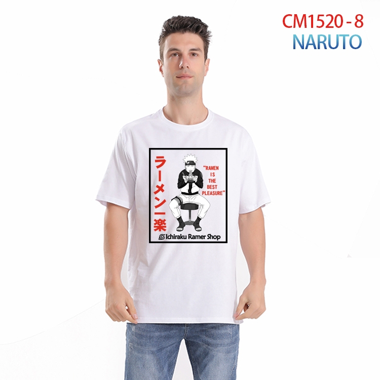 Naruto Printed short-sleeved cotton T-shirt from S to 4XL  CM-1520-8