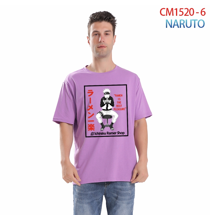 Naruto Printed short-sleeved cotton T-shirt from S to 4XL  CM-1520-6