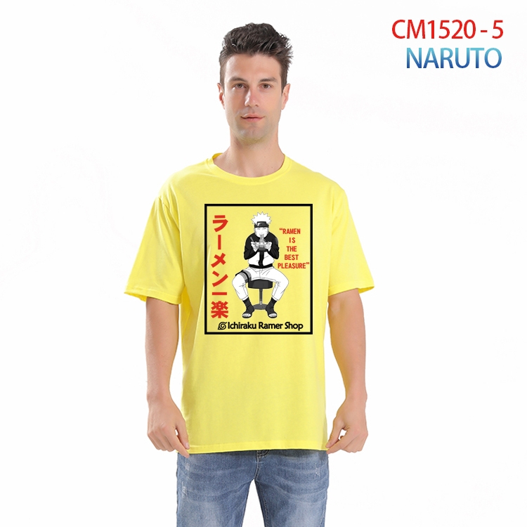 Naruto Printed short-sleeved cotton T-shirt from S to 4XL   CM-1520-5