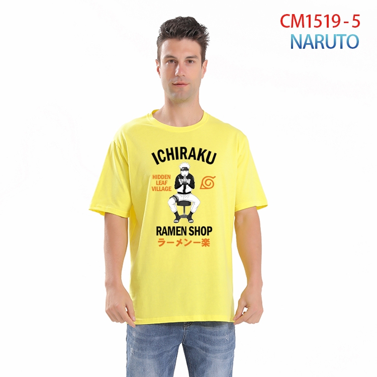 Naruto Printed short-sleeved cotton T-shirt from S to 4XL  CM-1519-5