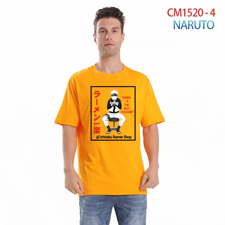 Naruto Printed short-sleeved cotton T-shirt from S to 4XL  CM-1520-4