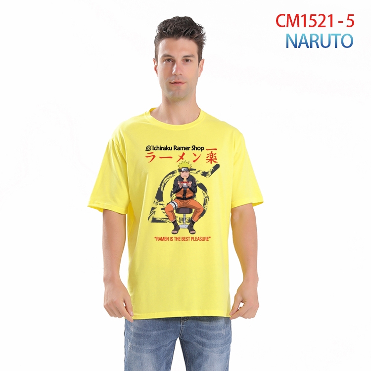 Naruto Printed short-sleeved cotton T-shirt from S to 4XL  CM-1521-5