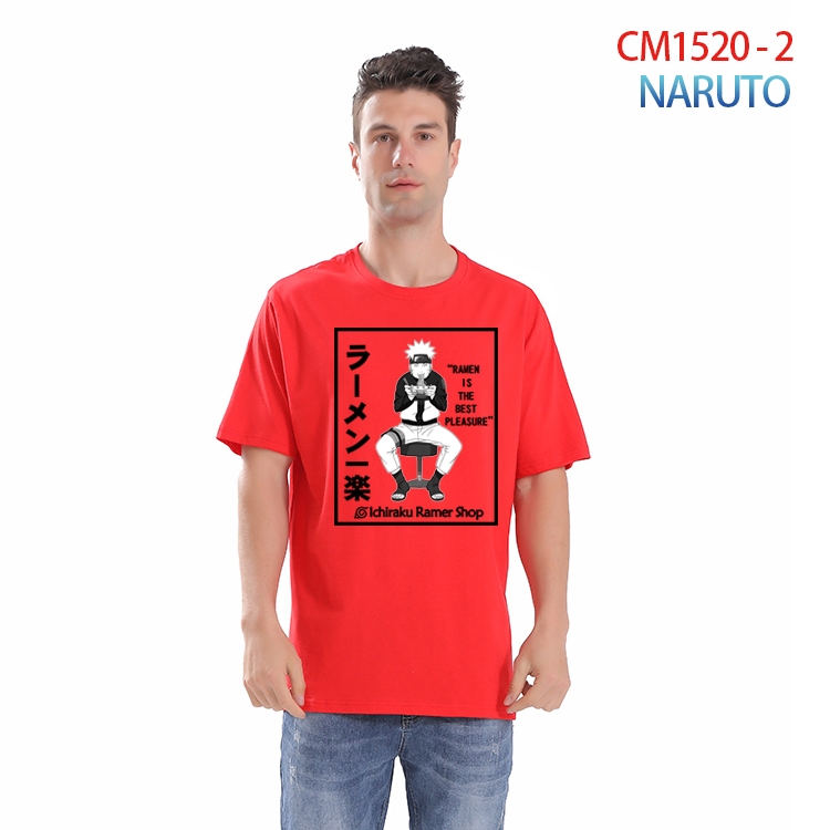 Naruto Printed short-sleeved cotton T-shirt from S to 4XL  CM-1520-2