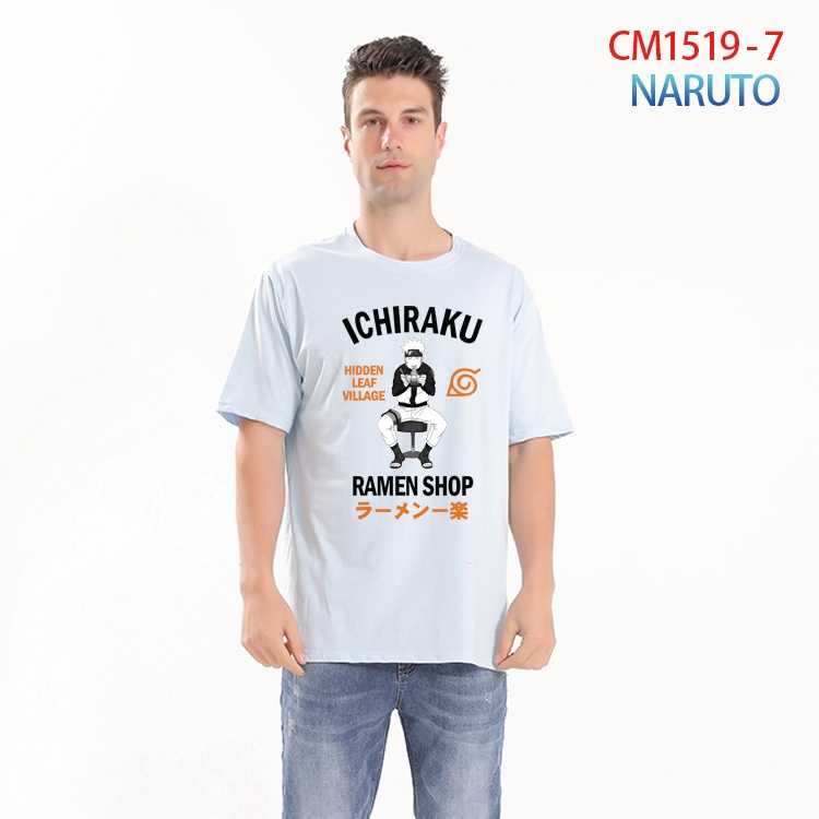 Naruto Printed short-sleeved cotton T-shirt from S to 4XL  CM-1519-7