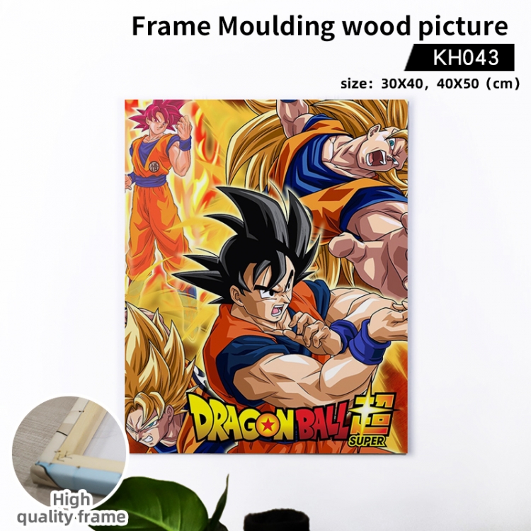 DRAGON BALL Anime wooden frame painting 40X50cm support customized pictures  KH043