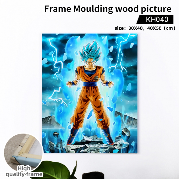 DRAGON BALL Anime wooden frame painting 40X50cm support customized pictures  KH040