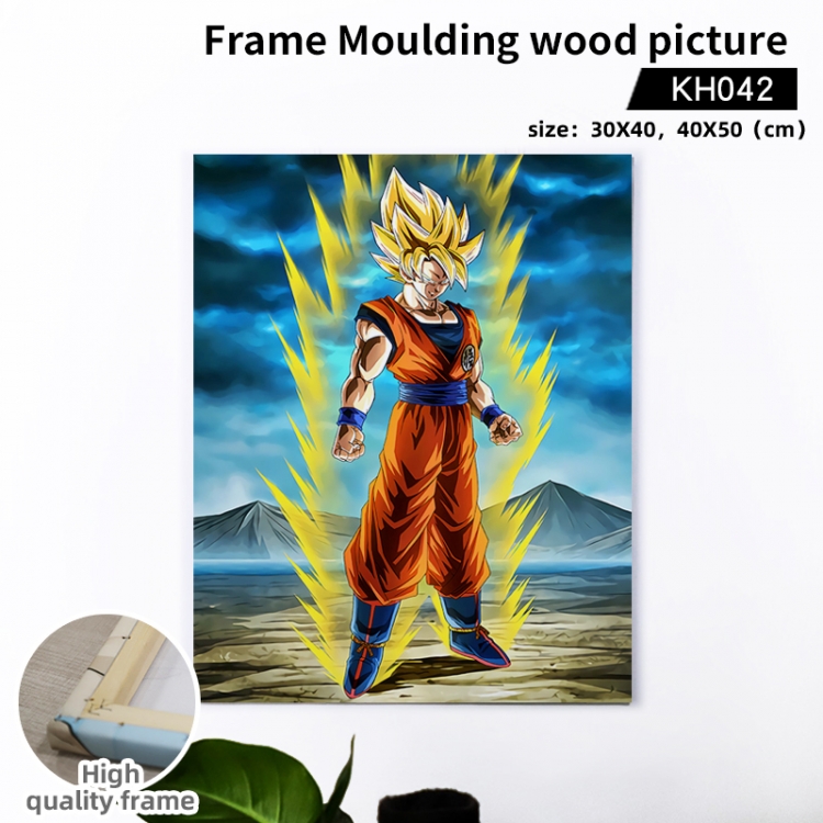 DRAGON BALL Anime wooden frame painting 40X50cm support customized pictures  KH042
