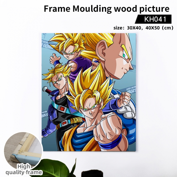 DRAGON BALL Anime wooden frame painting 40X50cm support customized pictures  KH041