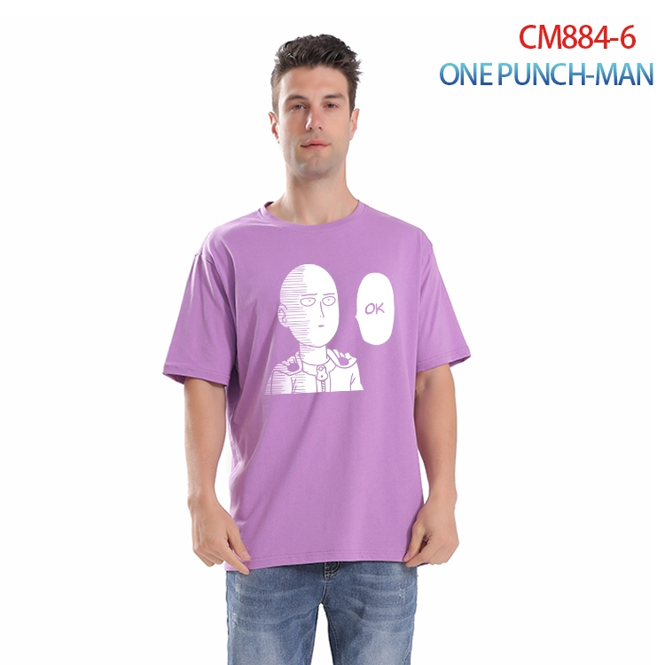 One Punch Man Printed short-sleeved cotton T-shirt from S to 4XL  CM-884-6