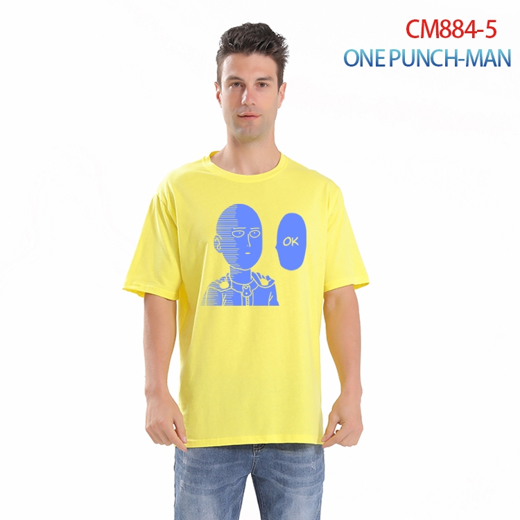 One Punch Man Printed short-sleeved cotton T-shirt from S to 4XL  CM-884-5