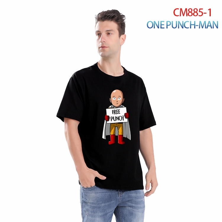 One Punch Man Printed short-sleeved cotton T-shirt from S to 4XL  CM-885-1