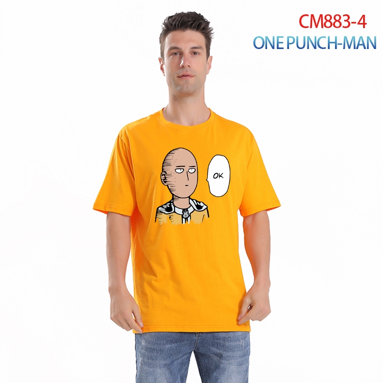 One Punch Man Printed short-sleeved cotton T-shirt from S to 4XL  CM-883-4