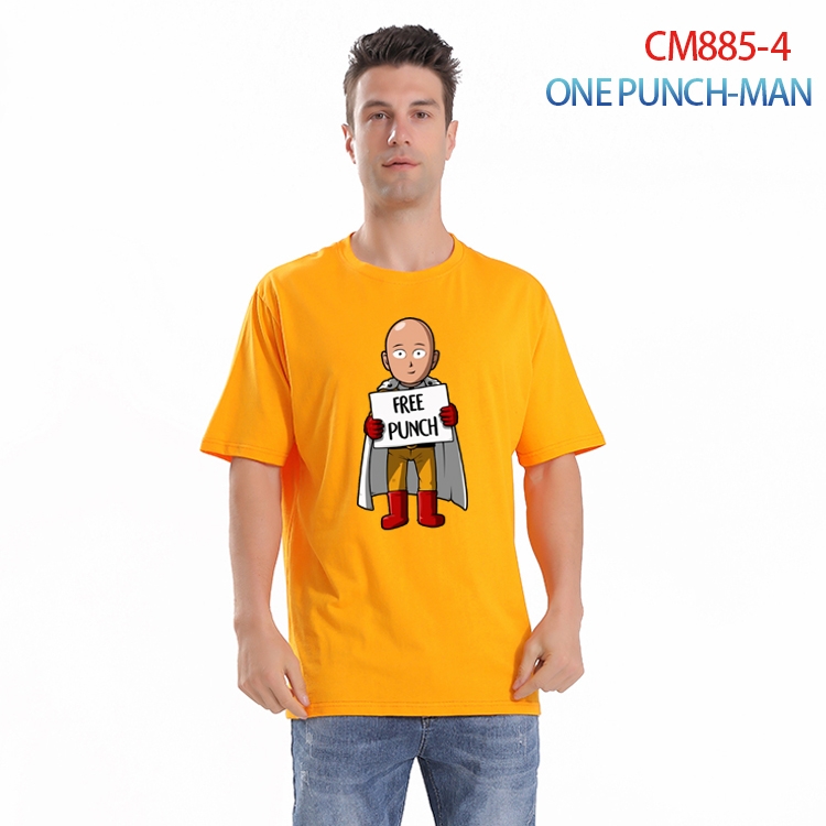 One Punch Man Printed short-sleeved cotton T-shirt from S to 4XL  CM-885-4