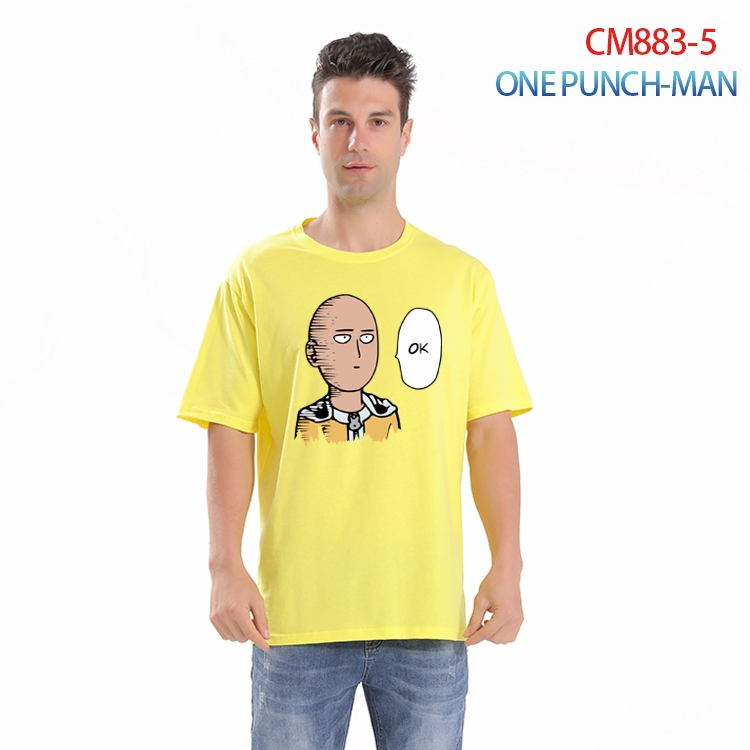 One Punch Man Printed short-sleeved cotton T-shirt from S to 4XL  CM-883-5