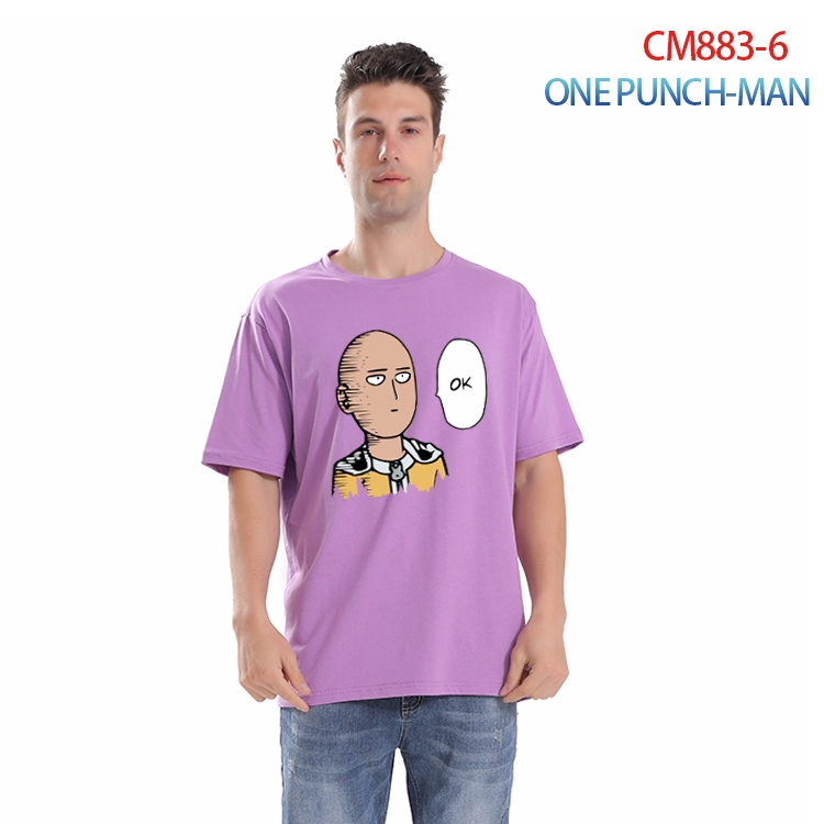 One Punch Man Printed short-sleeved cotton T-shirt from S to 4XL  CM-883-6