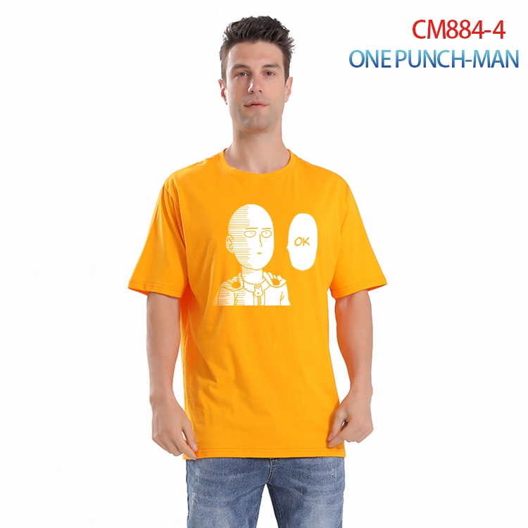 One Punch Man Printed short-sleeved cotton T-shirt from S to 4XL  CM-884-4