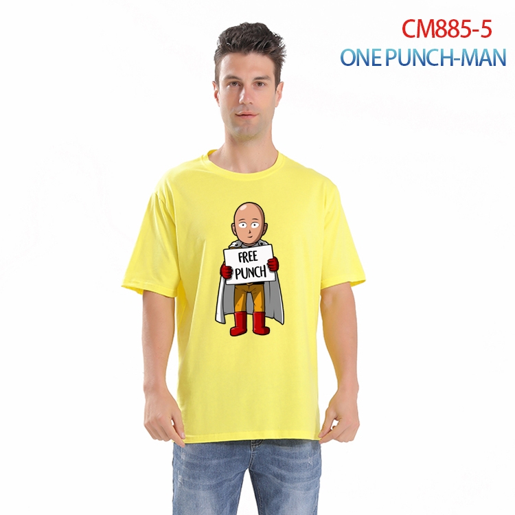One Punch Man Printed short-sleeved cotton T-shirt from S to 4XL  CM-885-5