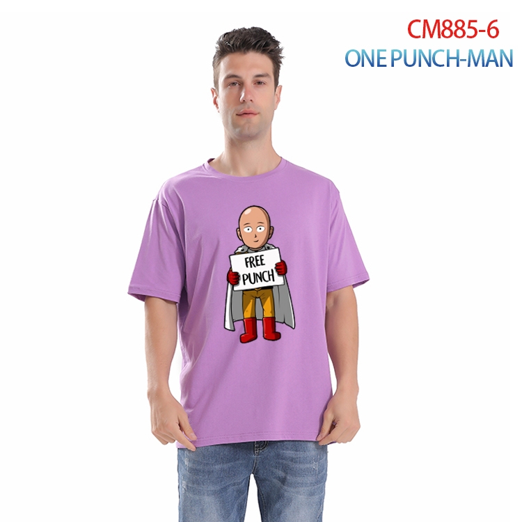 One Punch Man Printed short-sleeved cotton T-shirt from S to 4XL  CM-885-6
