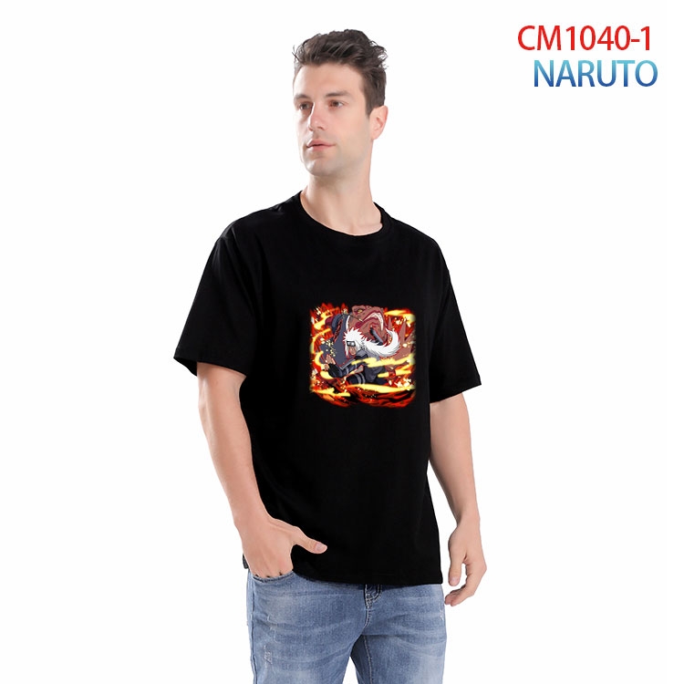 Naruto Printed short-sleeved cotton T-shirt from S to 4XL  CM-1040-1