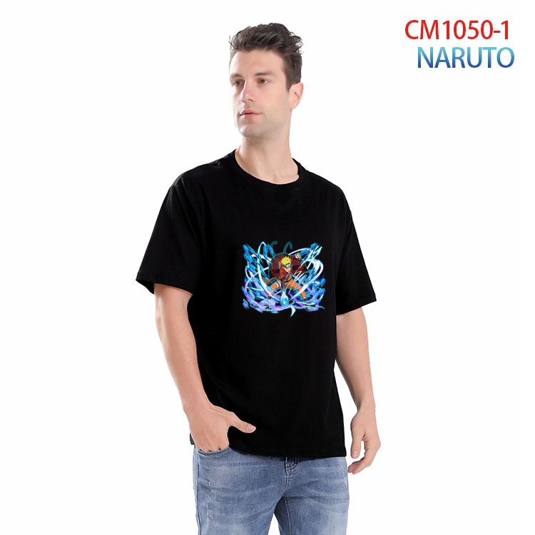 Naruto Printed short-sleeved cotton T-shirt from S to 4XL  CM-1050-1