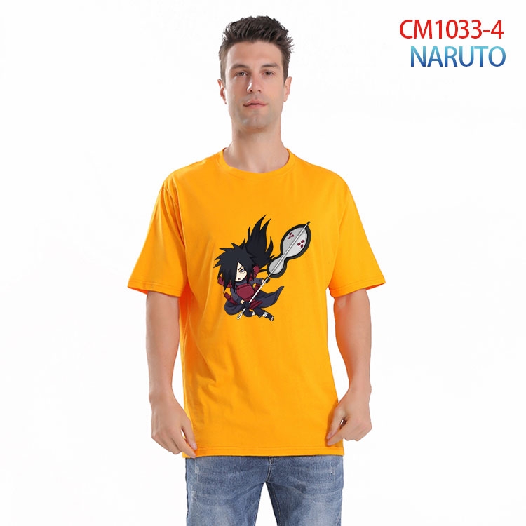 Naruto Printed short-sleeved cotton T-shirt from S to 4XL  CM-1033-4