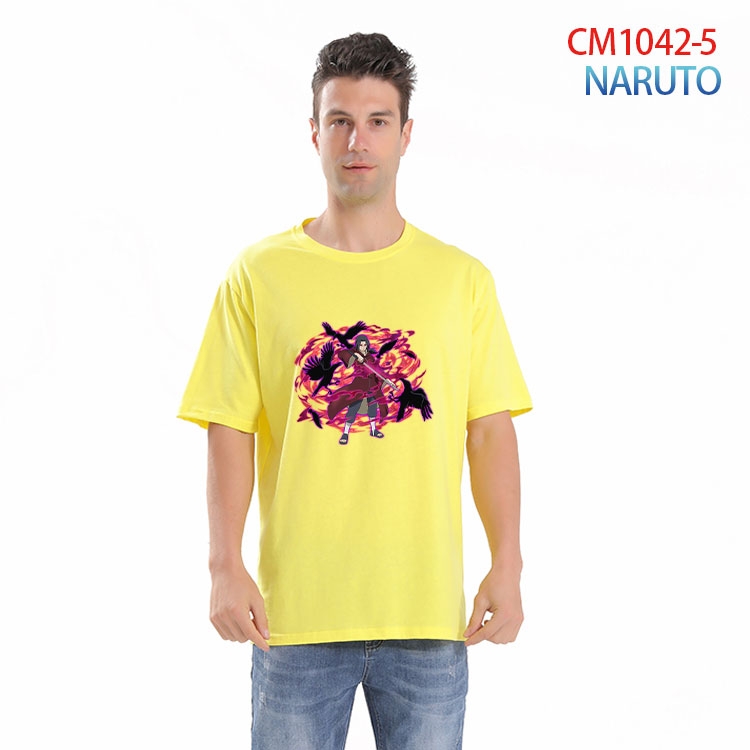 Naruto Printed short-sleeved cotton T-shirt from S to 4XL CM-1042-5