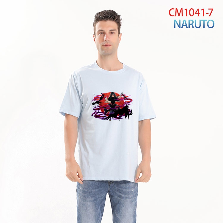 Naruto Printed short-sleeved cotton T-shirt from S to 4XL  CM-1041-7