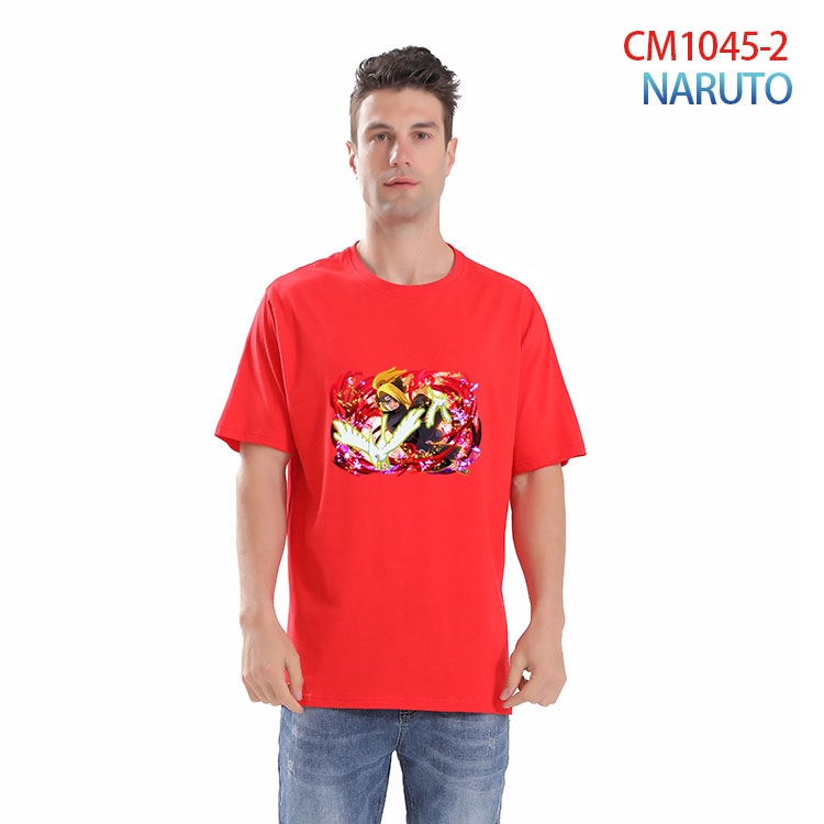 Naruto Printed short-sleeved cotton T-shirt from S to 4XL  CM-1045-2