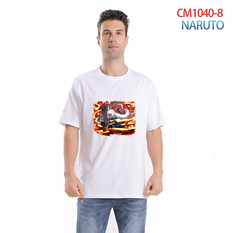 Naruto Printed short-sleeved cotton T-shirt from S to 4XL CM-1040-8