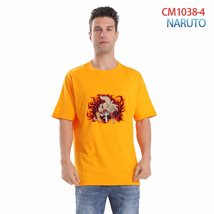 Naruto Printed short-sleeved cotton T-shirt from S to 4XL  CM-1038-4