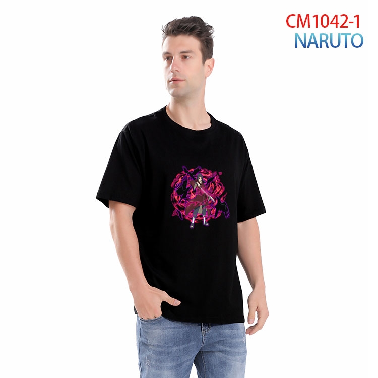Naruto Printed short-sleeved cotton T-shirt from S to 4XL   CM-1042-1