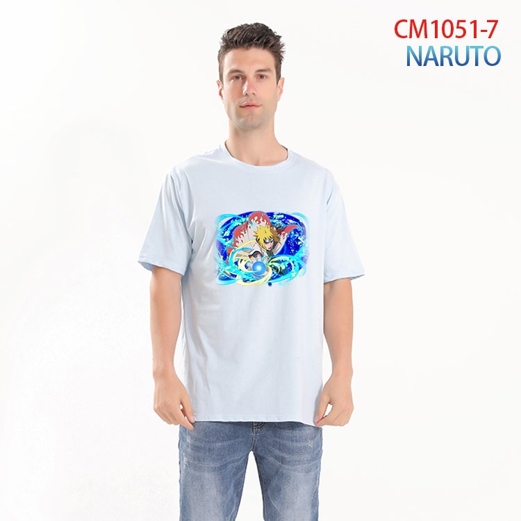 Naruto Printed short-sleeved cotton T-shirt from S to 4XL  CM-1051-7