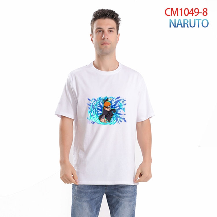 Naruto Printed short-sleeved cotton T-shirt from S to 4XL   CM-1049-8