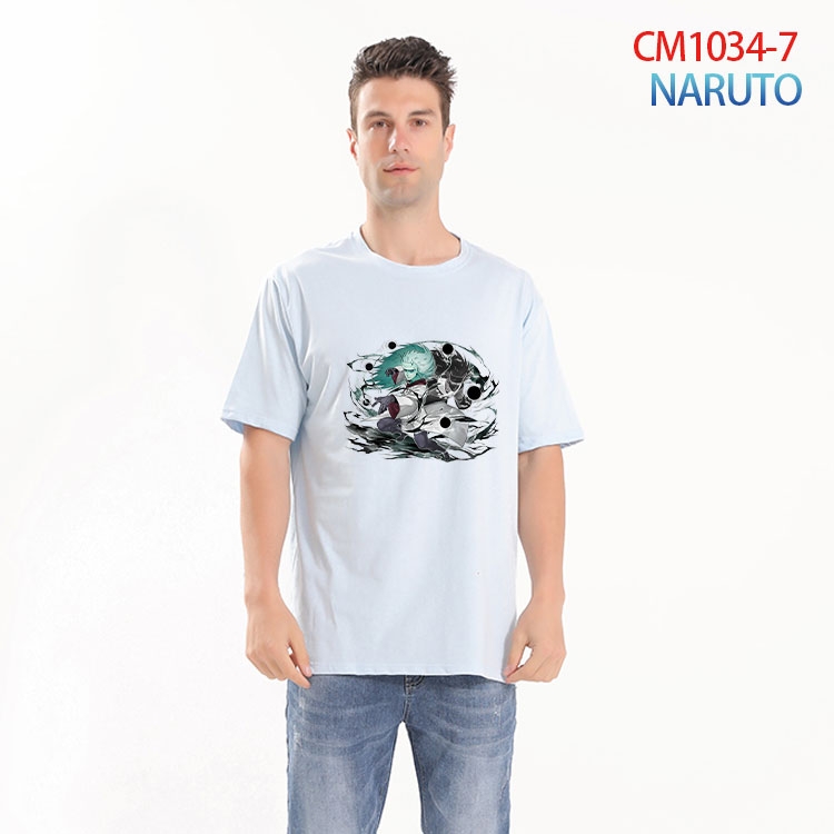 Naruto Printed short-sleeved cotton T-shirt from S to 4XL   CM-1034-7