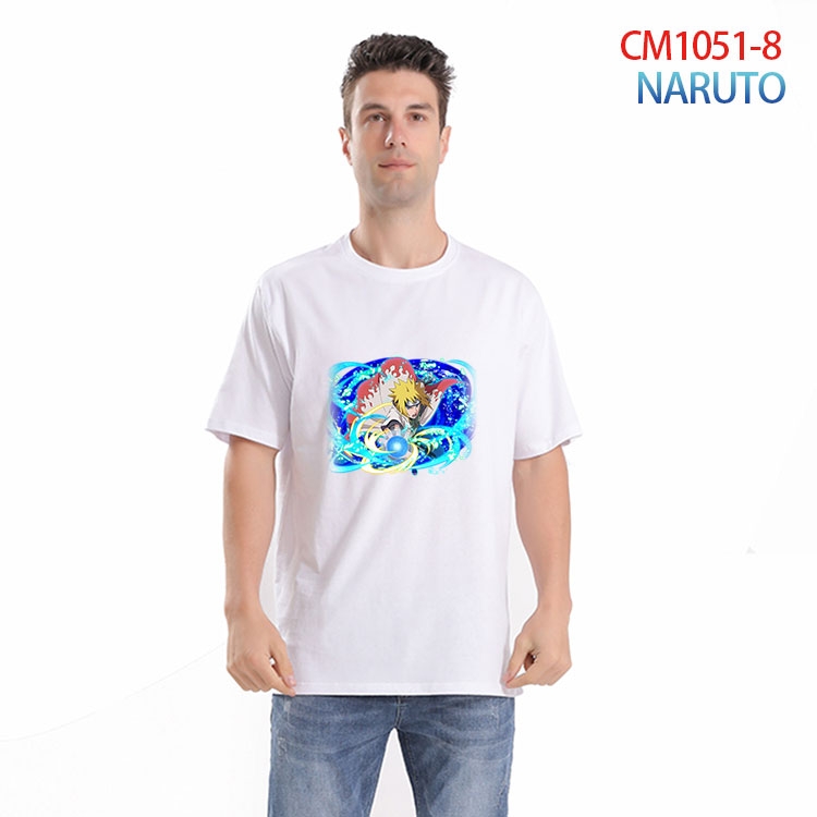 Naruto Printed short-sleeved cotton T-shirt from S to 4XL   CM-1051-8
