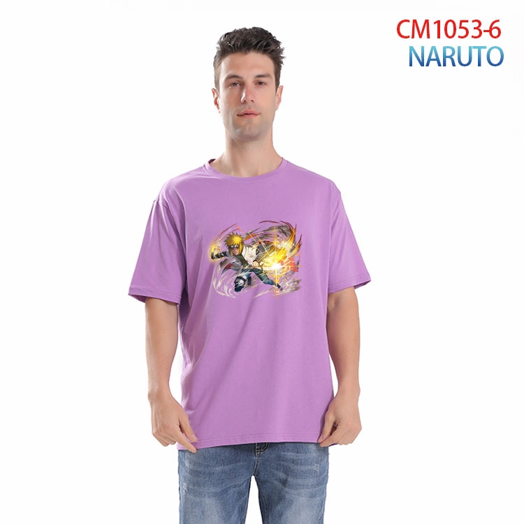 Naruto Printed short-sleeved cotton T-shirt from S to 4XL  CM-1053-6