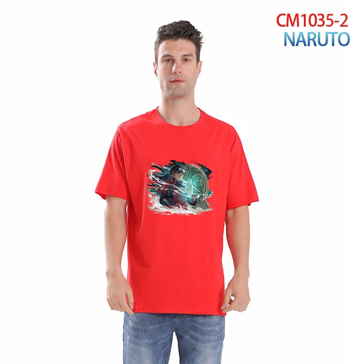 Naruto Printed short-sleeved cotton T-shirt from S to 4XL  CM-1035-2