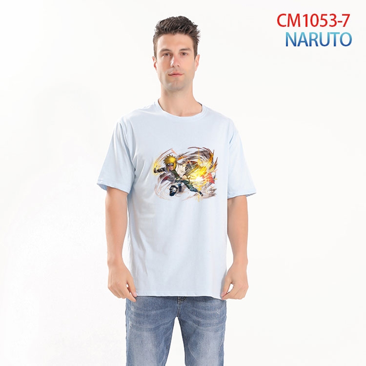 Naruto Printed short-sleeved cotton T-shirt from S to 4XL  CM-1053-7