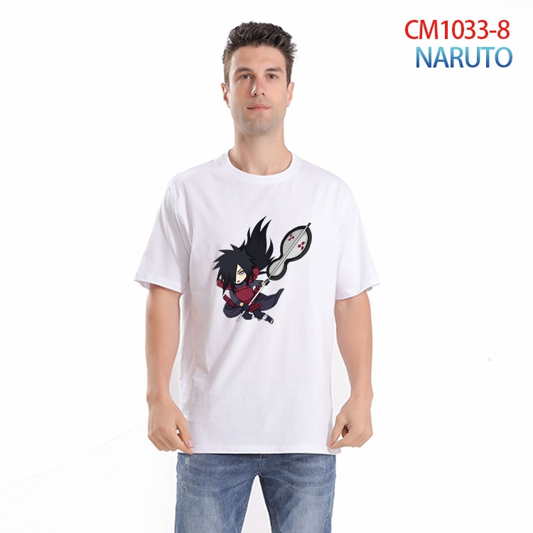 Naruto Printed short-sleeved cotton T-shirt from S to 4XL  CM-1033-8