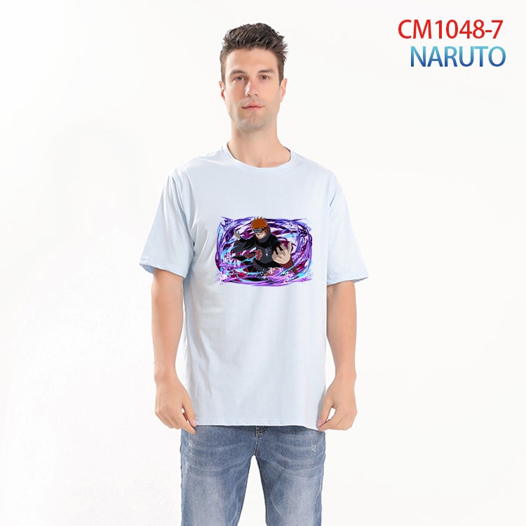 Naruto Printed short-sleeved cotton T-shirt from S to 4XL  CM-1048-7
