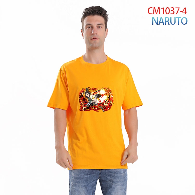 Naruto Printed short-sleeved cotton T-shirt from S to 4XL   CM-1037-4
