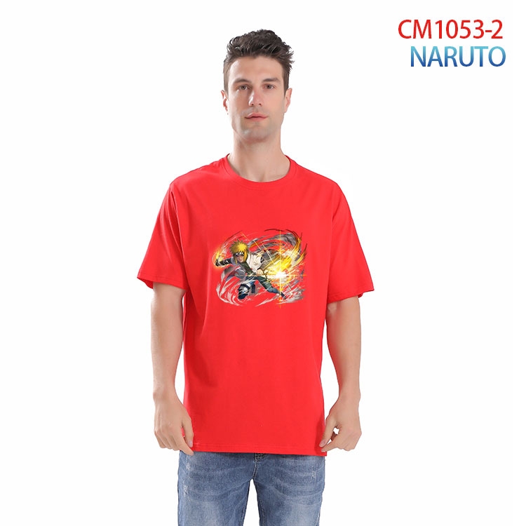Naruto Printed short-sleeved cotton T-shirt from S to 4XL  CM-1053-2