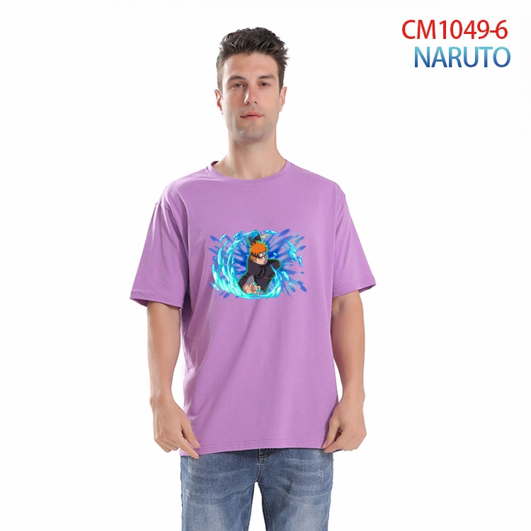 Naruto Printed short-sleeved cotton T-shirt from S to 4XL CM-1049-6