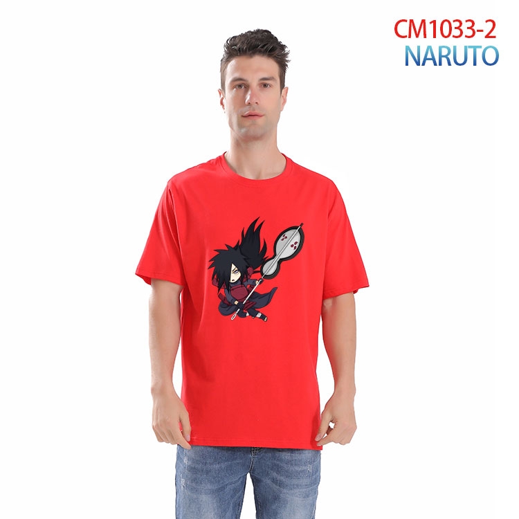 Naruto Printed short-sleeved cotton T-shirt from S to 4XL  CM-1033-2